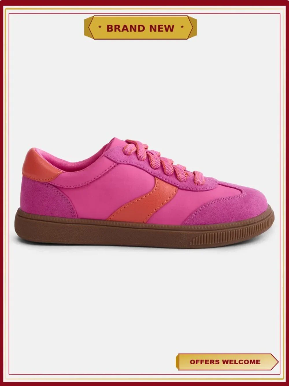 Girls Casual Mesh Sneakers Lace-Up Comfort Shoes